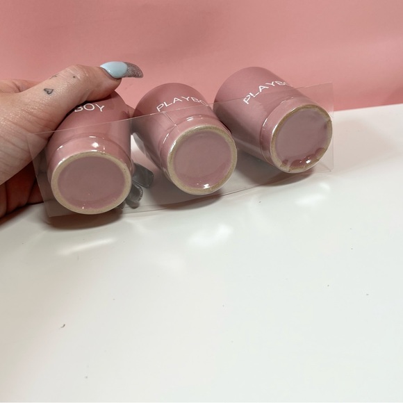 Vintage Y2K 2000s mcbling pink playboy shot glasses from 2005 - Picture 5 of 9
